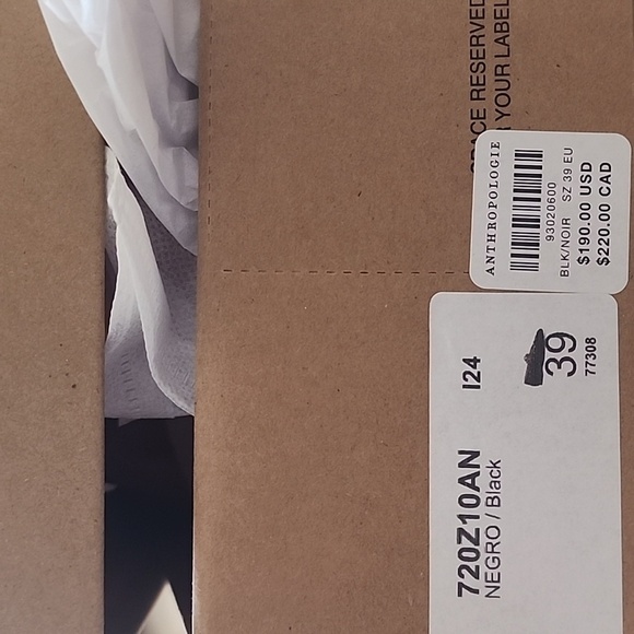 NWT Anthropologie Bibi Lou Studded Mary Jane Flats Black Size 39 EU 8/8.5 US. - Picture 7 of 9